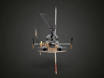 Bell 222 3D model