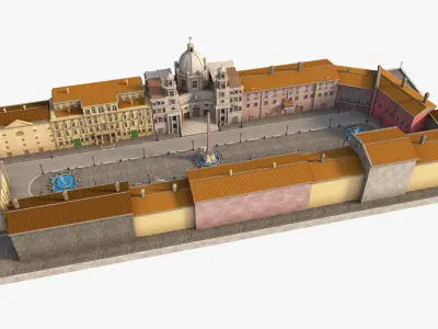 Piazza Navona Square 3D model