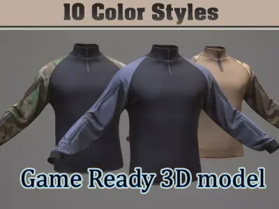 Sweater 01 Low-poly 3D model