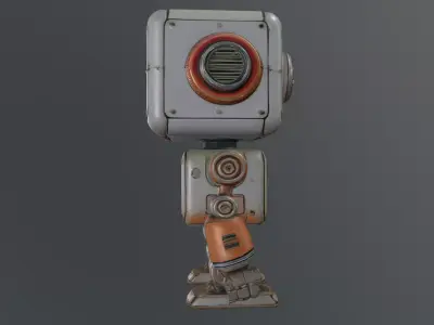 cute robot 3D model 10