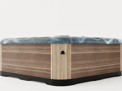 Luxou Dark Spabad 73 Jets 5 Pers Low-poly 3D model