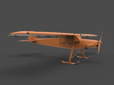 fieseler fi 156 storch winter 3D print model