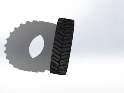 Pneu Goodyear 18 4 38 12PR R1 Tire 3D model