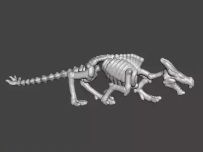 6MM KRAYT DRAGON SKELETON MINIATURE MODEL SCIFI OR FANTASY GAMES 3D print model