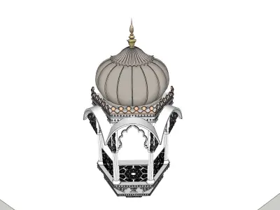 indian jodhpuri stone jharokha 3d modal Low-poly 3D model