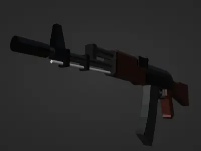 Weapons rifle Free 3D model