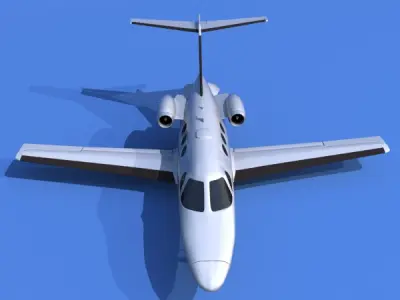 Cessna Citation Mustang private jet 3D model
