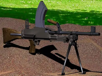 Bren gun Mark 2 3D model