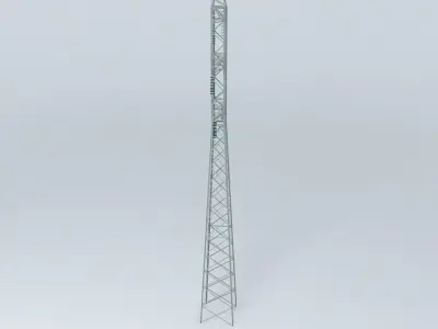 Transmission line tower 2322 Chiekurkalns Riga Latvia Free 3D model