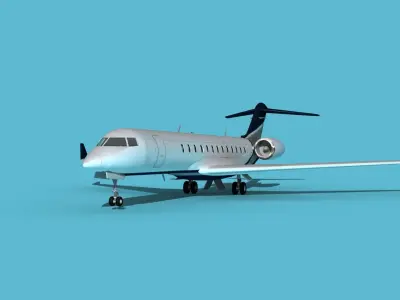 Bombardier Global 7000 V10 3D model