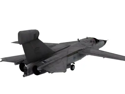 Lowpoly EF-111A Raven Aircraft 3D Model Low-poly 3D model