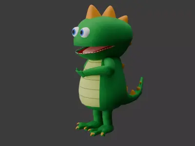 Dino Plushie 3D model