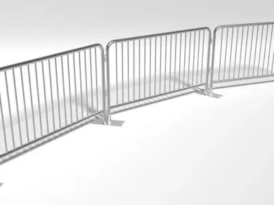 Crowd barrier Free 3D model