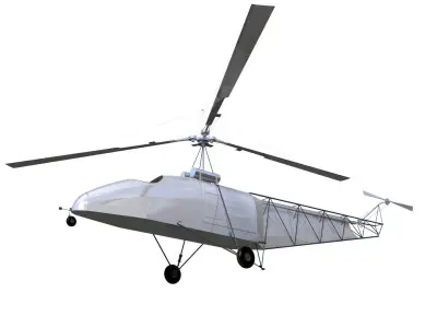 Vought Sikorsky VS300 3D model