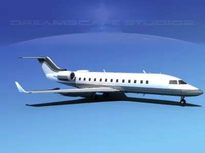 Bombardier Challenger 850 V02 3D model