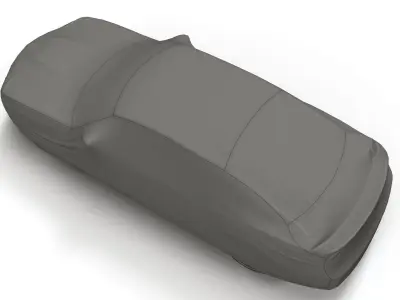 Car cover Low-poly 3D model