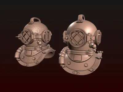 Diving Helmet 3D print model