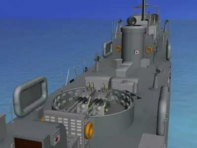 USS PC-733 Subchaser 3D model