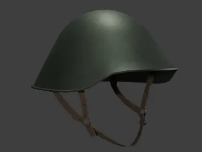 East German M56 Helmet Low-poly 3D model