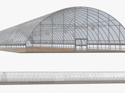 Agricultural Greenhouse Tent Frame 3D model