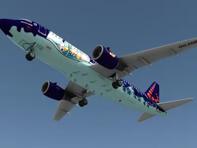 Airbus A320 Brussels Airlines 3D model