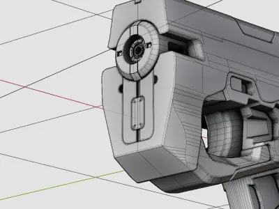 Compact Rail Driver Free low-poly 3D model