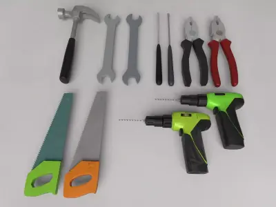 Tools Kit Bundle 2K -Beta- -Commercial License- Low-poly 3D model