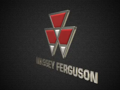 massey ferguson logo 3D model