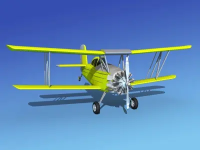 Grumman G-164 AgCat V08 Cropduster 3D model