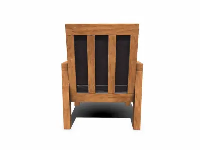 Armchair Low-poly PBR Free low-poly 3D model buy