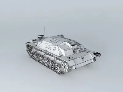 Stug III 40  Sturmgeschutz 40 Ausf G. 3D model
