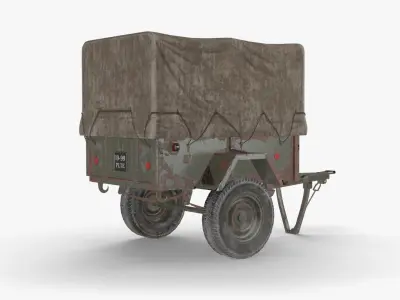 Gaz 704 Low-poly 3D model