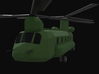 Chinook CH47 Low Poly Low-poly 3D model