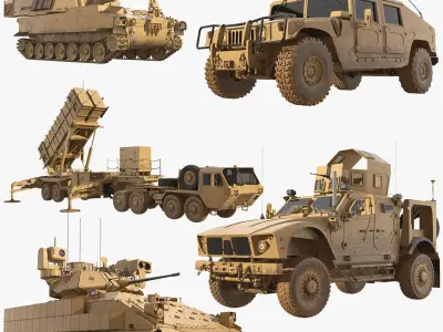US Military Army Collection 5 in 1 Vol4 3D model