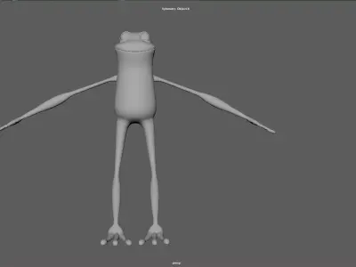 Cartoon Frog 3D model