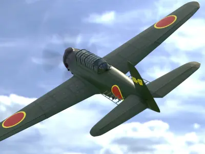 Nakajima B6N Tenzan - very simple model 3D model