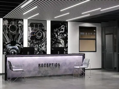 Auto parts store 3D model