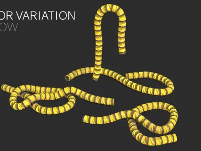 Liner Bellow Duct Low-poly 3D model