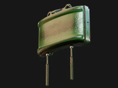 Claymore Mine Low-poly 3D model