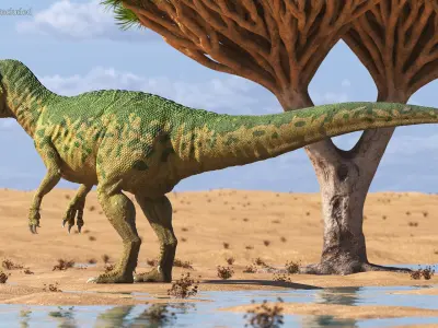 Rigged Dinosaurs Collection 7 for Cinema 4D 3D model