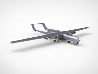 TAI Anka Turkish Drone UAV 3D model
