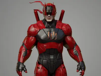 Daredevil Armor Scifi suit 3d model print  3D model