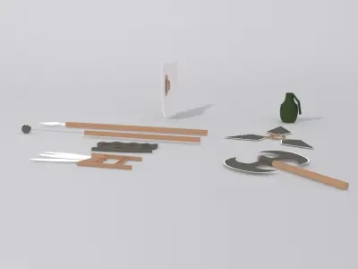 3d Game Asstes Low-poly 3D model