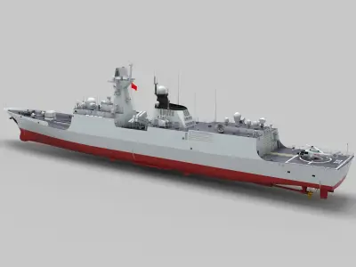 Chinese Navy Type 054A Jiangkai Frigate 3D model