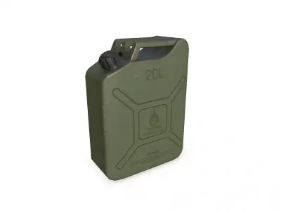 Fuel Can Low-poly PBR Free low-poly 3D model