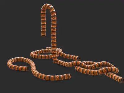 Liner Bellow Duct Low-poly 3D model