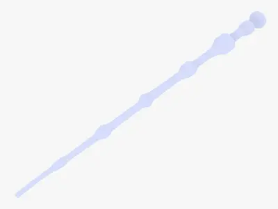 Elder Wand Low-poly 3D model