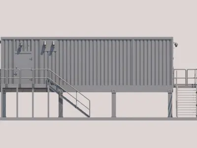 Technical structure 3D model