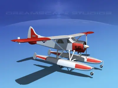 Dehavilland DHC-2 US Navy 3D model