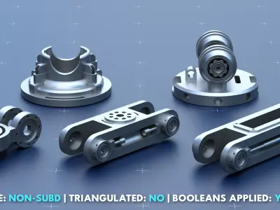 Factory Greeble Kitbash Pack 5 3D model